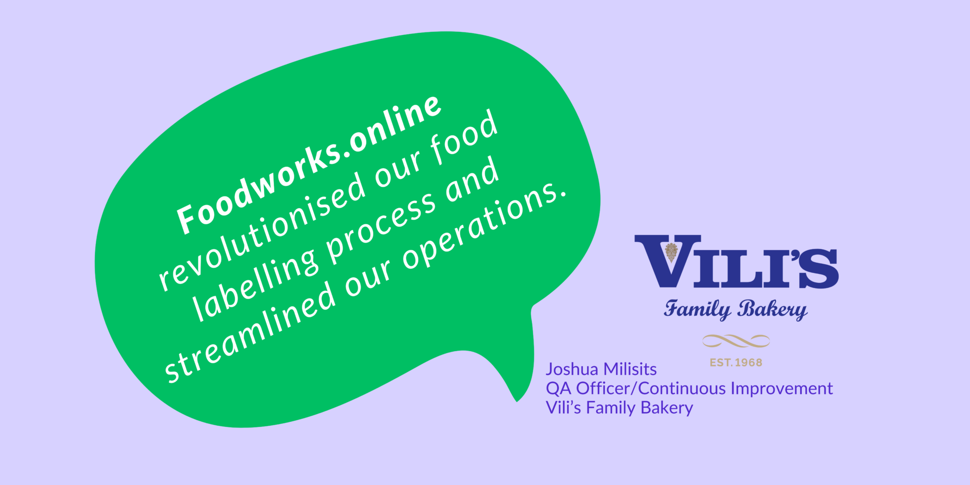 How Vili’s Family Bakery revolutionised their food labelling process